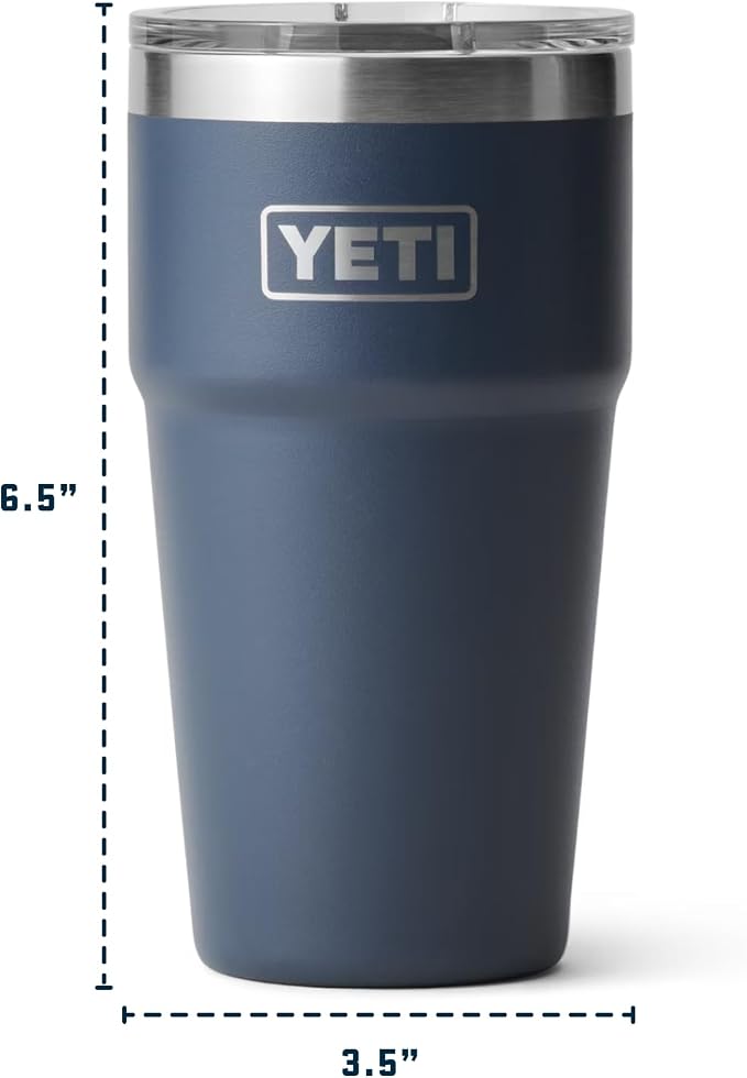 YETI Rambler 20 oz Stackable Tumbler, Stainless Steel, Vacuum Insulated - Image 4