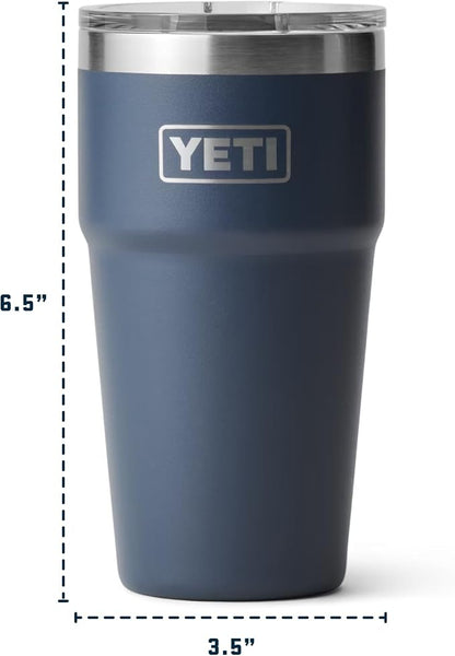 YETI Rambler 20 oz Stackable Tumbler, Stainless Steel, Vacuum Insulated - Image 4