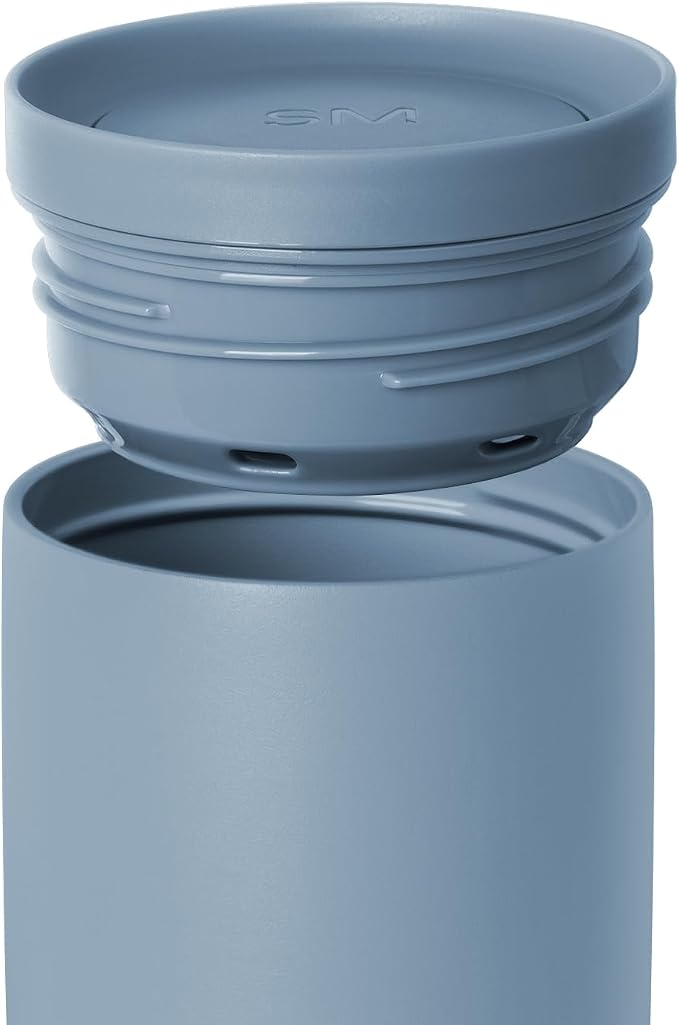 Simple Modern Insulated Travel Coffee Mug 360° Lid | 12oz | Blue | Voyager - Image 3