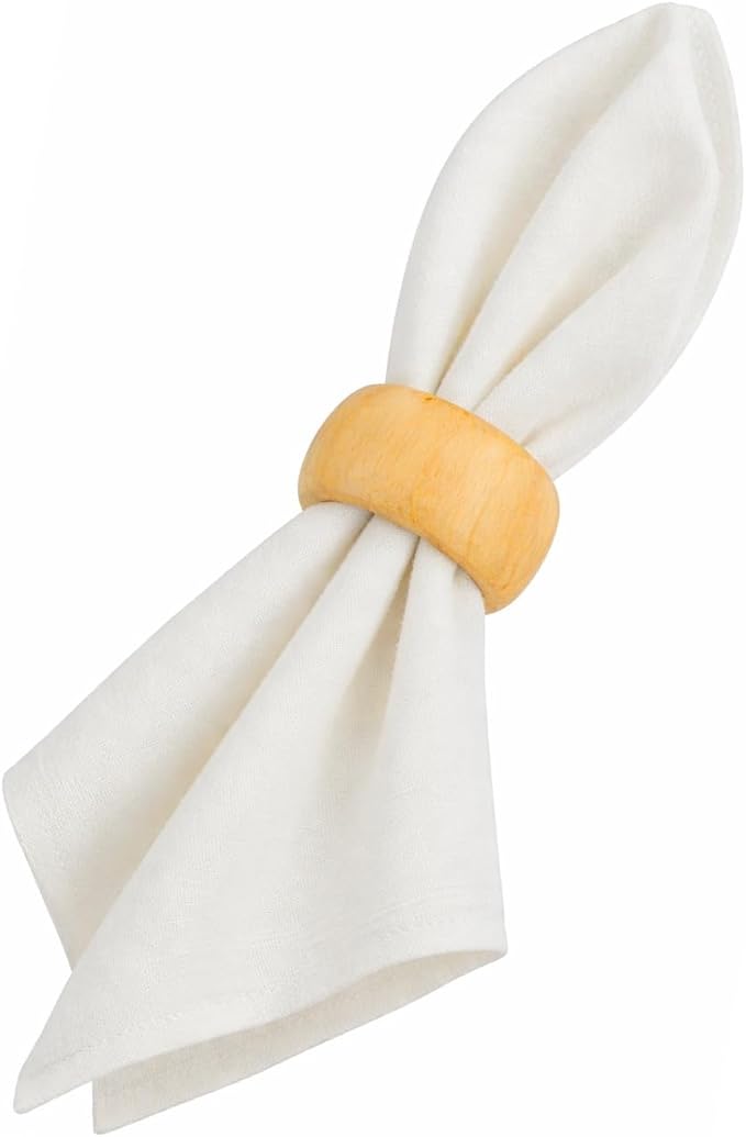 Classic Handmade Napkin Rings Set, Dining Table Holders - Image 2