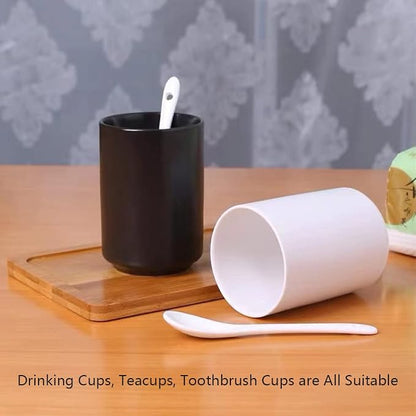 Japanese Ceramic Tea Cups, Handleless Ceramic Mugs, Simple Coffee Mugs - Image 6