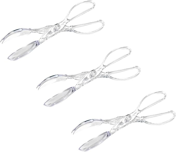 Chef Craft Premium Clear Salad Tongs Heavy Duty Design, 11.25-Inches Long - Image 2