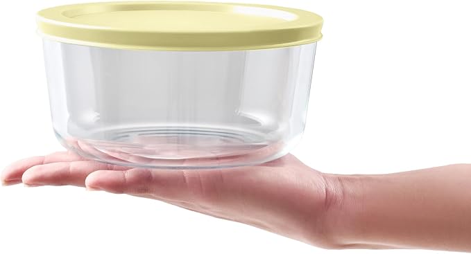 12-Piece Glass Food Storage Containers Set | 4-Cup, Leakproof | Microwave - Image 2