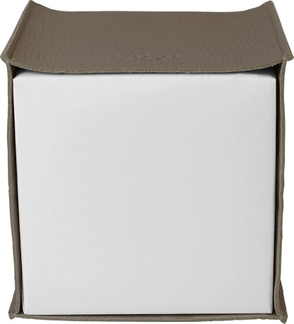 Carrotez Tissue Box Cover, [Refined] Modern PU Leather Square Tissue Box Holder - Decorative Holder/Organizer for Bathroom Vanity Countertop, Night Stands, Office Desk & Car 5"X5"X5" - Cocoa Brown