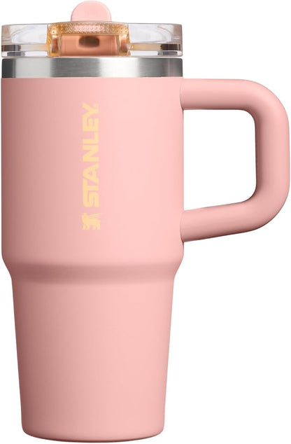 STANLEY Quencher ProTour Flipstraw Tumbler, 14 oz, Peach Rose | Built-In Straw by Unknown
