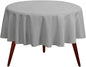 Gee Di Moda Round Tablecloth - 120 Inch Charcoal Round Table Cloth for 60 to 96 Inch Round Tables - Heavy Duty Washable Fabric - for Buffet Table, Holiday Party, Dinner, Wedding & Baby Shower