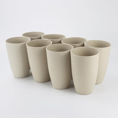 Homienly Cups for Kitchen Unbreakable Wheat Straw Cups 8 PCS Alternative to - Image 4