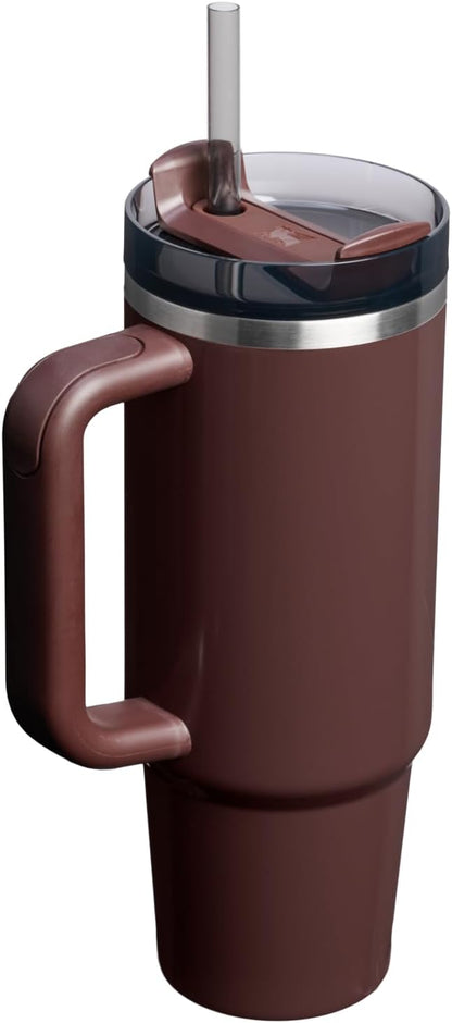 STANLEY Quencher H2.0 Flow State Tumbler, 30 oz, Mahogany Gloss | Handle and - Image 3
