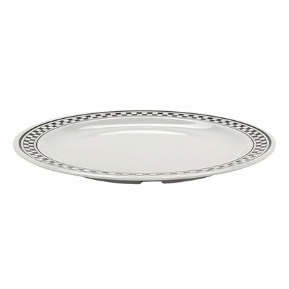 G.E.T. 9" Heavy-Duty Wide Rim Melamine Dessert Plate (Set of 4)