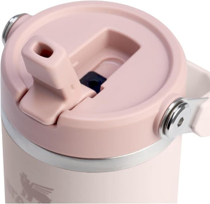 STANLEY IceFlow 2.0 Flip Straw Tumbler, 14 oz, Rose Quartz | Easy Carry Handle - Image 2