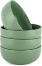 Elanze Designs Bistro Glossy Ceramic 7 inch Dinnerware Bowls Set of 4 by ElanzeDesigns