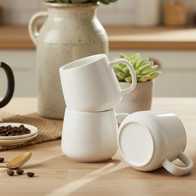 Teocera Coffee Mugs Set of 6-12oz Chip-Resistant Ceramic Cups - Image 5