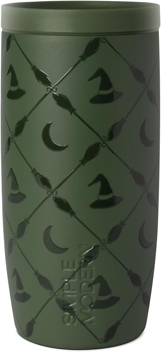 Simple Modern Halloween Travel Coffee Mug 360° Lid | 16oz | Witch | Voyager by Unknown