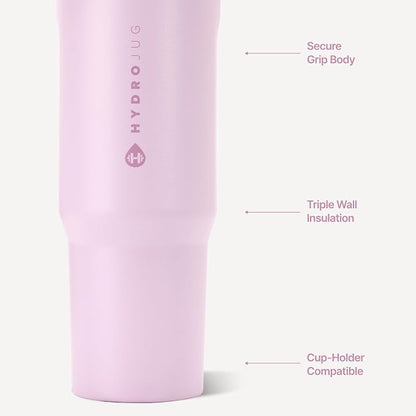 HydroJug Sport 40 oz Insulated Stainless Steel Water Bottle, Sweet Pea - Image 3