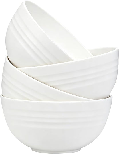 Unbreakable Wheat Straw Cereal Bowls Set of 4, 24 OZ Microwave and Dishwasher by Unknown