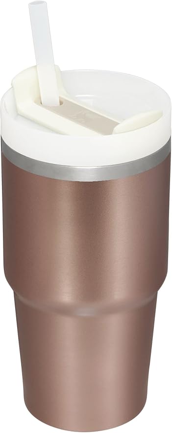 STANLEY Quencher H2.0 Flow State Tumbler, 20 oz, Rose Quartz Glow | Straw and - Image 2