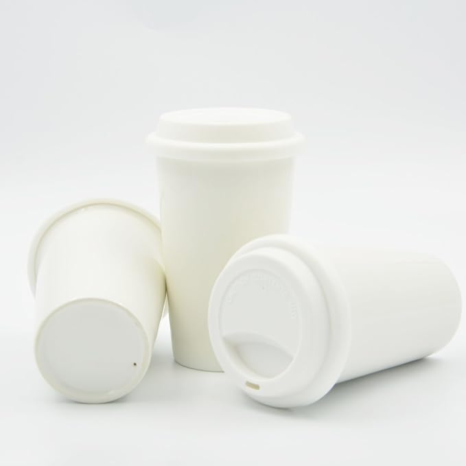 Double Wall Insulated Ceramic Cup, I Am Not a Paper Cup, Ceramic Travel Cup - Image 9