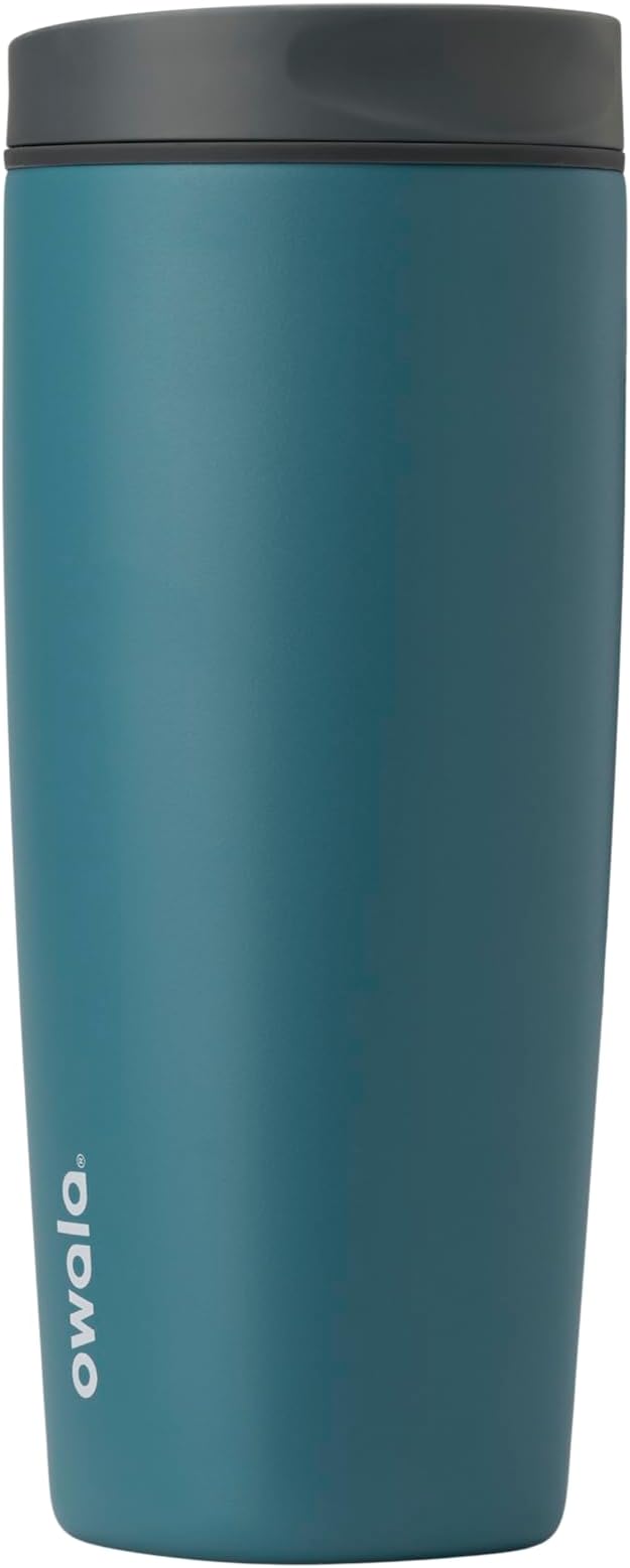 Owala SmoothSip Slider Insulated Stainless Steel Coffee Tumbler, Reusable Iced by Unknown