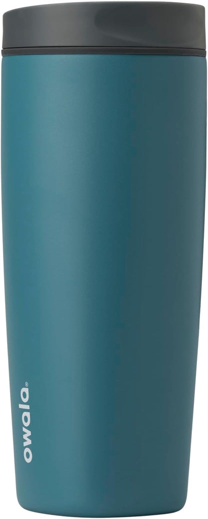 Owala SmoothSip Slider Insulated Stainless Steel Coffee Tumbler, Reusable Iced by Unknown