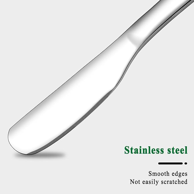 HOMQUEN Stainless Steel Butter Knife, Butter Spreader, Butter Knives, Butter - Image 3