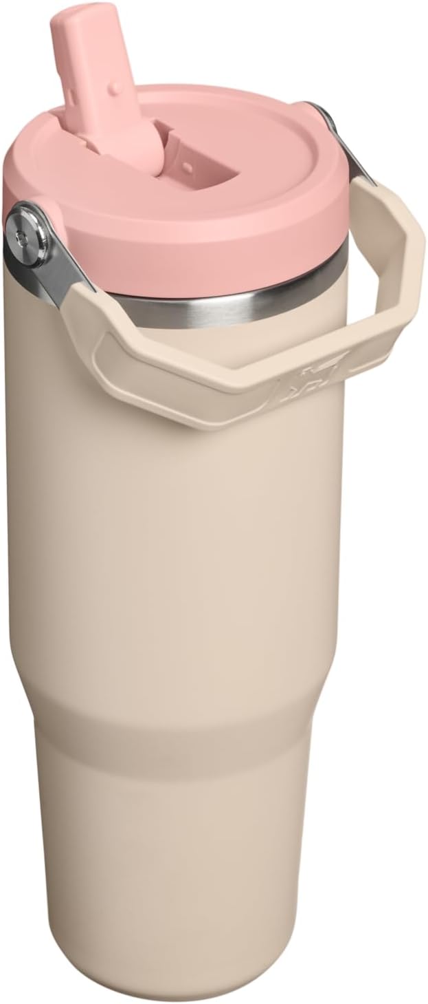 STANLEY IceFlow 2.0 Flip Straw Tumbler, 30 oz, Champagne | Easy Carry Handle | - Image 4