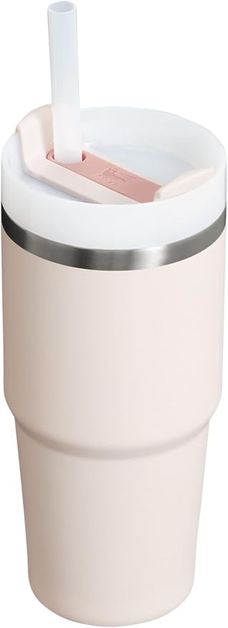 STANLEY Quencher H2.0 Flow State Tumbler, 14 oz, Rose Quartz 2.0 | Straw and - Image 2