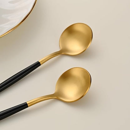 5.1 Inches Matte Gold Coffee&Tea Spoons - Image 5
