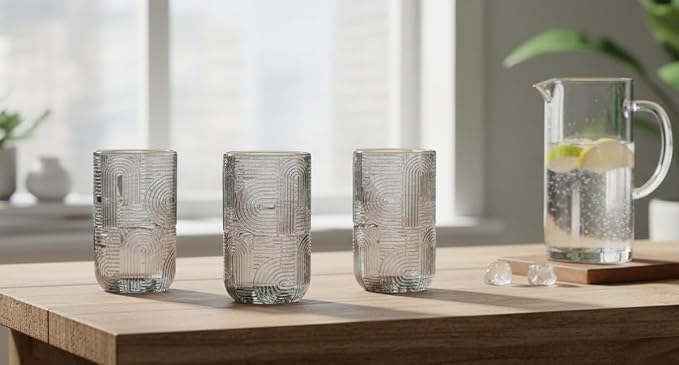 Glaver's Smoke Highball Drinking Glasses, 17 Ounces, Cocktail Bar Vintage - Image 5