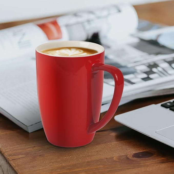 homEdge Porcelain Mug Set, 16 Ounces Cup - Image 2