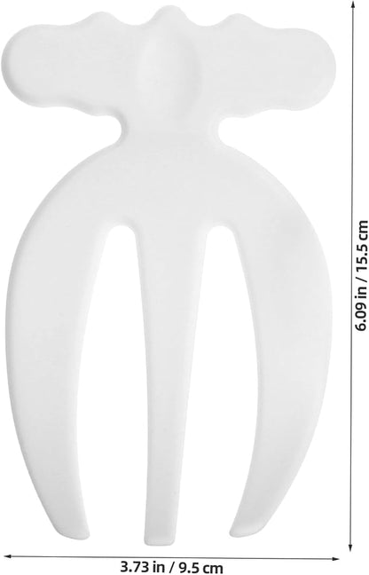 VOSAREA Salad Tongs 2pcs Salad Hands Plastic Salad Serving Hands Salad Tongs - Image 2