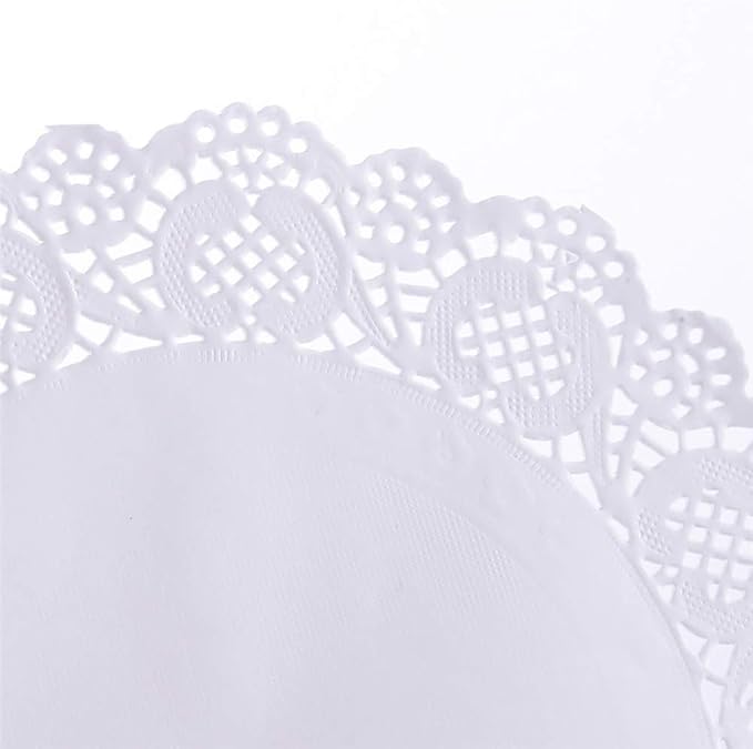 Tim&Lin White Lace Paper Doilies - Image 4
