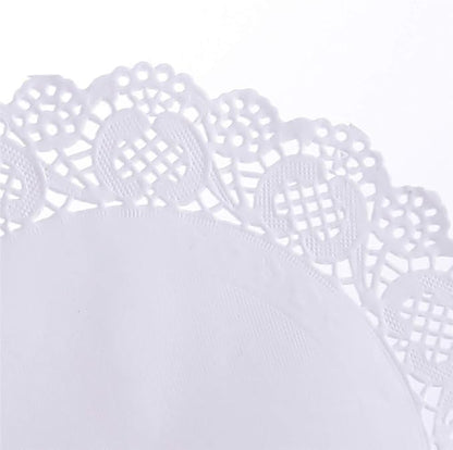 Tim&Lin White Lace Paper Doilies - Image 4