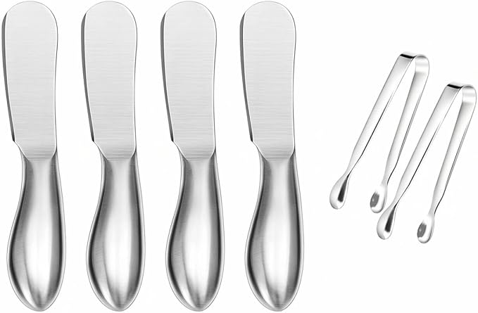 Spreader Knife Set, 6-Piece Cheese and Butter Spreader Knives | Mini Serving by sweetfamily