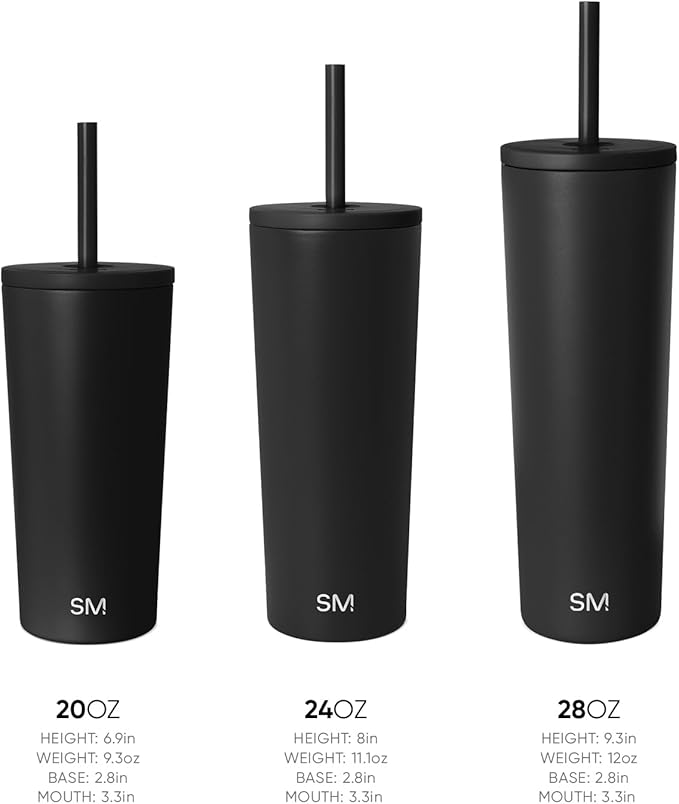 Simple Modern Iced Coffee Tumbler, Insulated | 24oz | Lavender | Reusable - Image 3