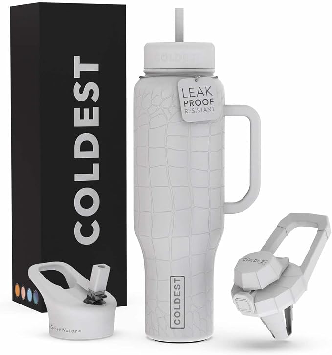 Coldest Tumbler with Handle and Straw by Coldest