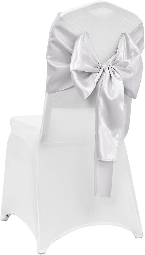 10-Pack Silver Satin Table Runner 12 x 108 Inch Long Bright and Smooth Silk - Image 7