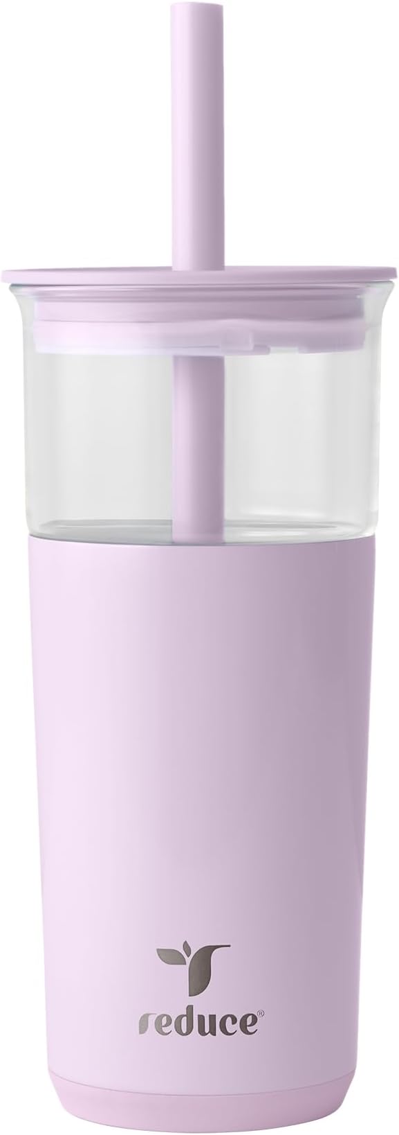 REDUCE Aspen - 20oz Vacuum Insulated Glass Tumbler - Extra Wide Straw & Lid | by Reduce