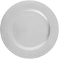 100 Pcs Antique Charger Plates Bulk, 13in Reusable Serving Plates Embossed Rim Plastic Party Dinner Plate Chargers Round Decorative Server Plate for Wedding Party Event Tableware