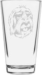 Cao da Serra de Aires Custom Personalized Dog Themed Etched All Purpose 16oz Pint Glass