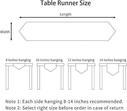 ARTABLE Burgundy Rectangle Fabric Table Runner Finished Edge 16 x 120 Inch | - Image 7