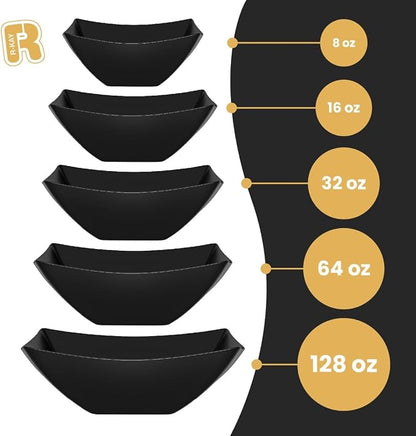R-kay 6 Pack Square Plastic Serving Bowls - Image 4