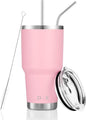 D·S 30 oz Pink Tumbler Double Wall Vacuum Insulated Travel Coffee Mug | Double by D%C2%B7STUMBLER