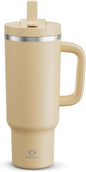 ENCOOL 40 oz Tumbler with Handle and Straw: Stainless Steel Insulated Tumbler by ENCOOL