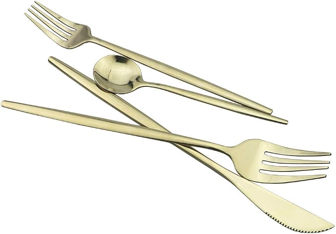JASHII 24-Piece 304 Stainless Steel Flatware Cutlery Set - Image 3