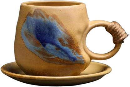 Little handmade ceramic pottery tea cup by Unknown