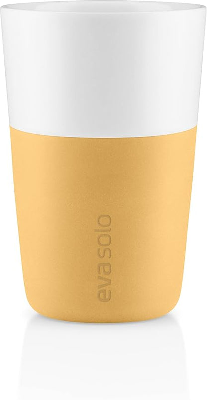 Eva Solo | 2 Cafe Latte Tumbler Mugs | 12 oz Porcelain Coffee Cup Tumblers by EvaSolo