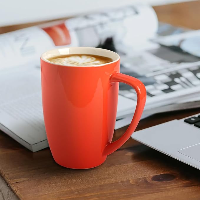 homEdge Porcelain Mug Set, 16 Ounces Cup - Image 2
