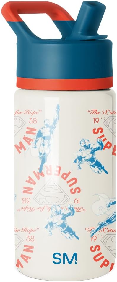 Simple Modern Superman Kids Water Bottle & Toddler Cup | 14oz | Insulated by Unknown
