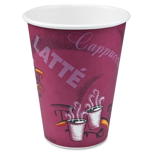 Solo 412SIN-0041 12 oz Bistro SSP Paper Hot Cup by SOLO