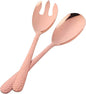 Salad Spoon and Fork Set, 12 Inch Stainless Steel Salad Server, Rose Gold Large by Unknown